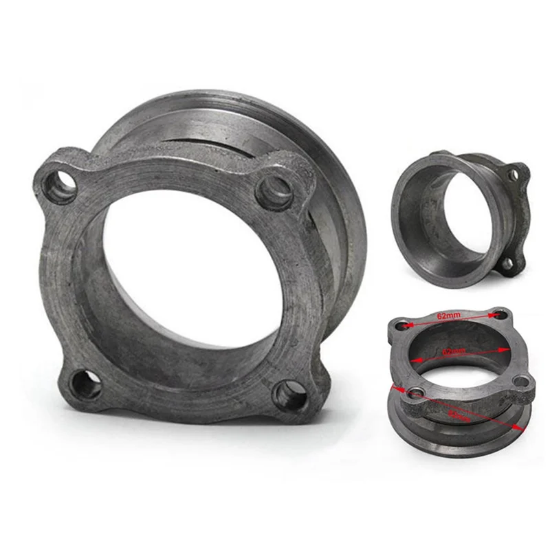 อะแดปเตอร์แปลงท่อร่วมไอเสียเทอร์โบขนาด 2.5 นิ้ว เป็น 3 นิ้ว แบบ 4 รูยึด ทำจากเหล็กหล่อ