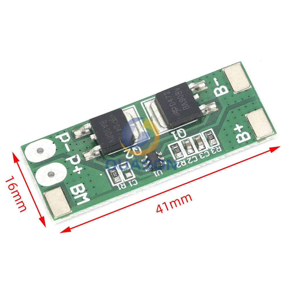 BMS 2S 6,4 В 10 А, плата защиты аккумулятора Lifepo4, фотоэлемент питания, задержка короткого замыкания, самовосстановление светодиодный светильник