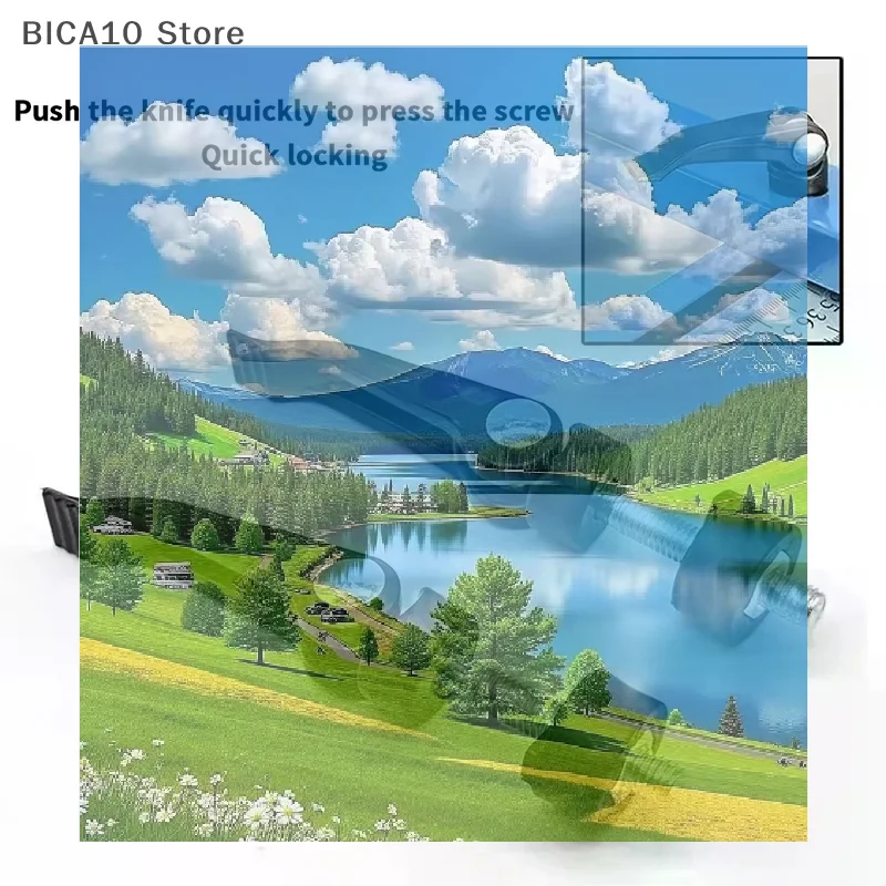 【CC】Quick Press Screw Attaching Clamp 6mm Thread Lawn Mower Handle Knobs Nut Bolt Lawn Mower Push Cutter Accessories