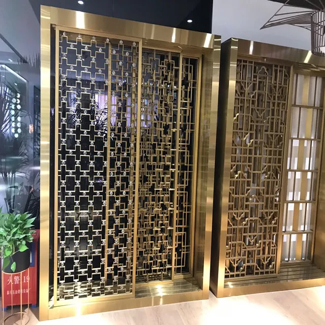 Wall room partition screen internal alloy material can be surface treated foldable room partition panel
