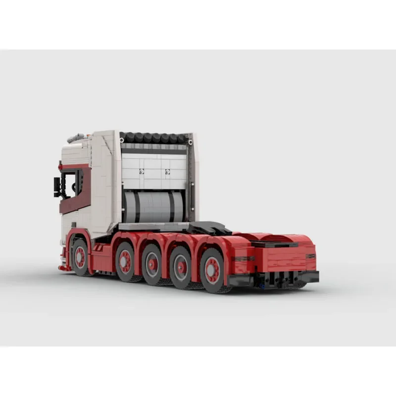 

MOC-230511 Red New Heavy Cargo Transport Truck Racing Blocks Model 3821 PartsMOC Creative Boys Kids Birthday Toy Gift