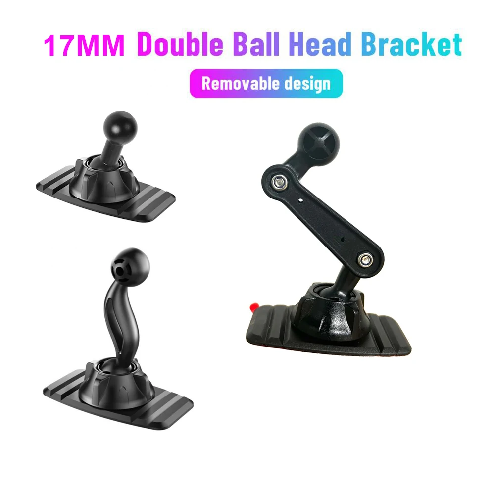 

Universal 17mm Ball Head Car Dashboard Sticker Base 360 Degree Rotation Car Phone Holder Mobilephone Support Bracket Accessories