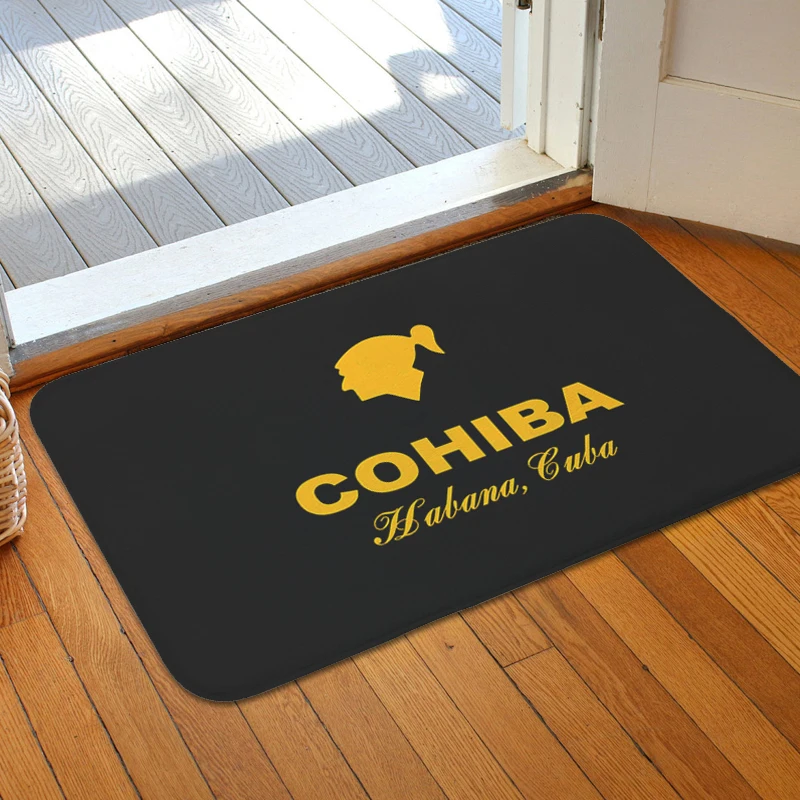 Carpet Entrance of House G-Cohiba Balcony Bath Porch Foot Mat Non-slip Bedroom Rug Custom Doormat Interior Home Decor Items