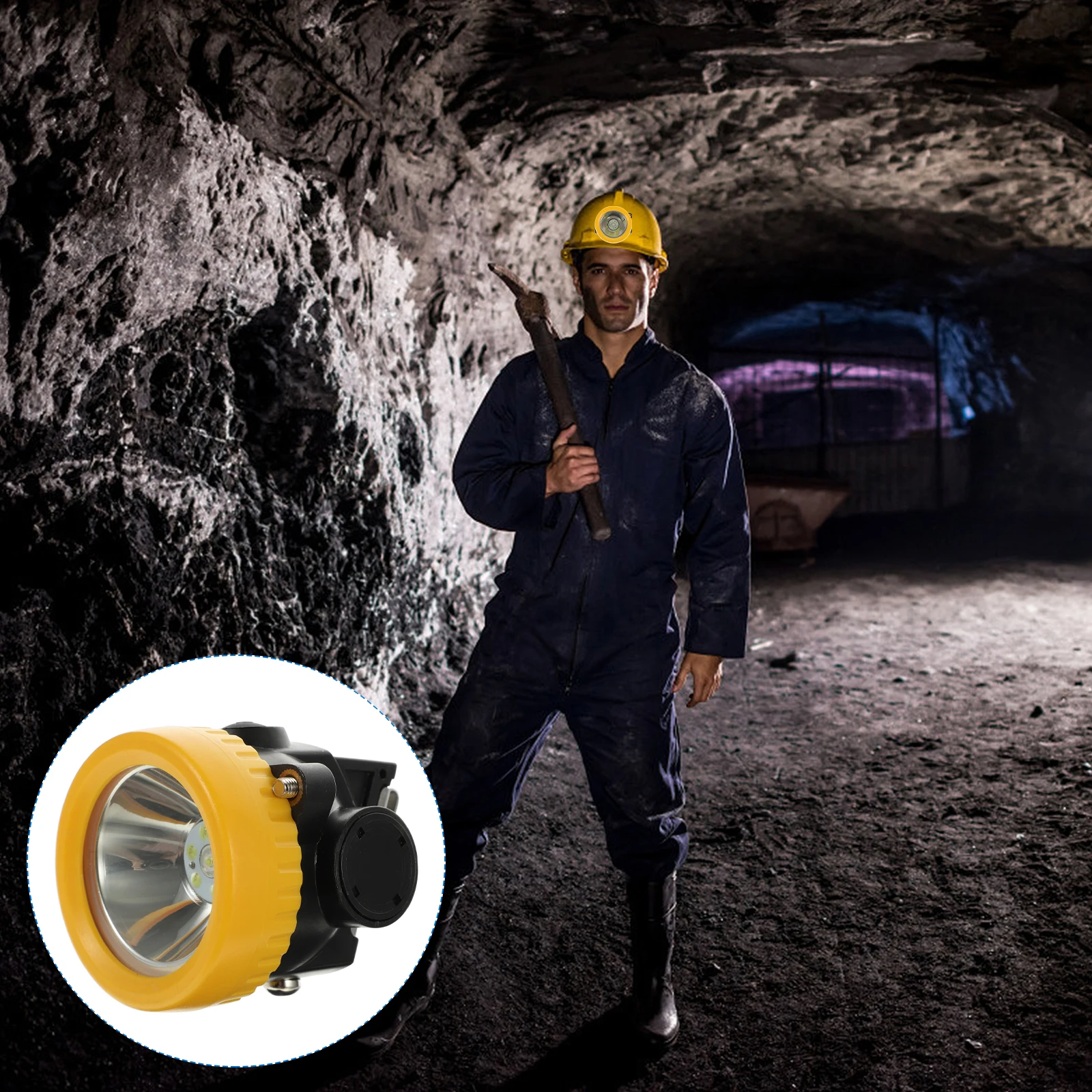 

Ip68 Waterproof Mining Light Led Headlamp Outdoor Working Lamp For Camping Night Fishing Cycling Running Durable Stainless Steel
