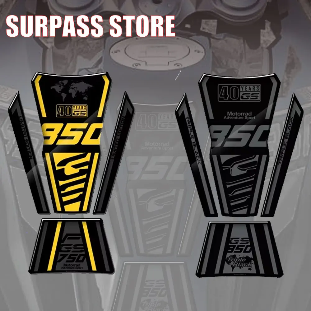 

Motorcycle accessories For BMW Motorrad F850GS 40 Years Triple Black Motorcycle Accessorie Tank Pad Sticker