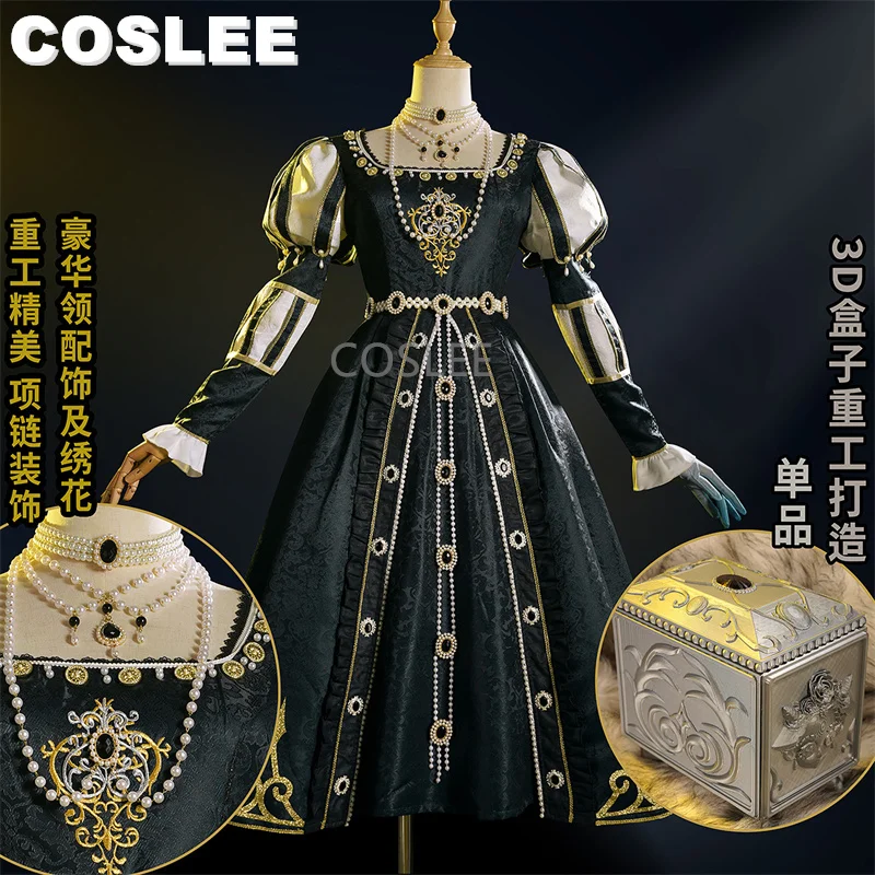 COSLEE Game Identity V Journalist Alice Dross Cosplay Costume Eternal Survivor New Skin Lolita Party Dress Uniform Halloween