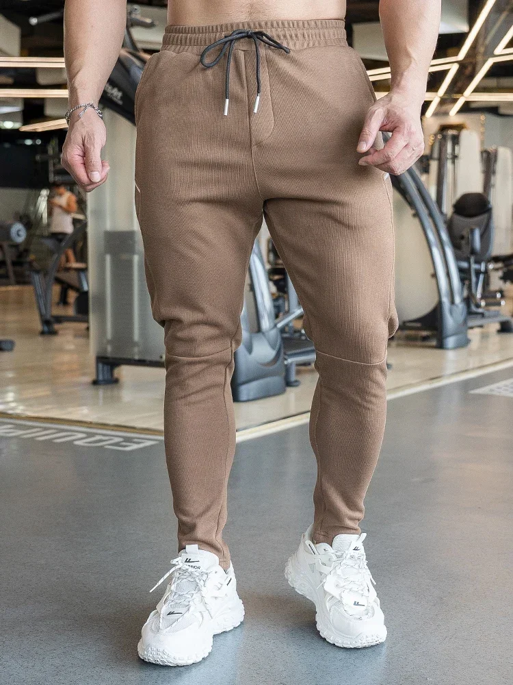 Higher Quality Man Training Wear Long Pants Men\'s Sports Fitness Casual Slim Stretch Running Sweatpants Winner Trousers Outdoor