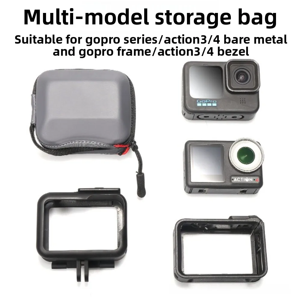 

For GoPro13/12 DJI Action4 Insta360 GO3 - Waterproof Storage Bag & Body Protection Accessories Camera Bag