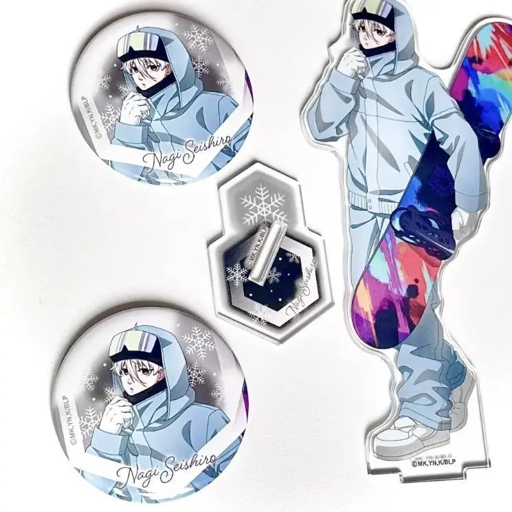 علامة قائمة لمقود التزلج "السجن الأزرق" "Seishiro، Reiyo Oyama" زخرفة شارة doujin مصنوعة من قبل Taniko