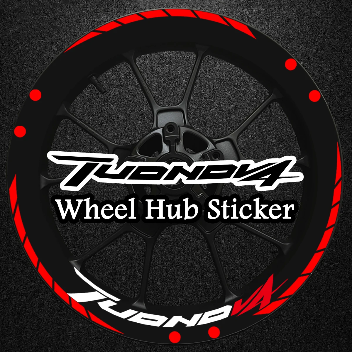 

For Aprilia TuonoV4 Tuono V4 17'' Reflective Motorcycle Wheel Hub Stickers Street Moto Rim Strips Decor Vinyl Accessories Decals