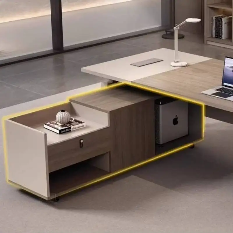 Bureaux de bureau Vintage uniques, tiroirs d'angle simples et solides, bureaux de bureau modernes et bon marché, Table de Station de travail de luxe