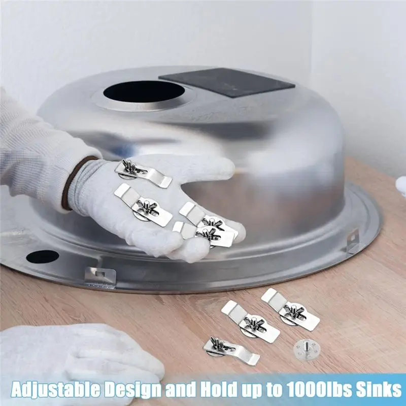 ABWZ-26PCS Undermount Sink Clamp Installation Kit Fastener Support Suitable For Kitchen, Bathroom Installation