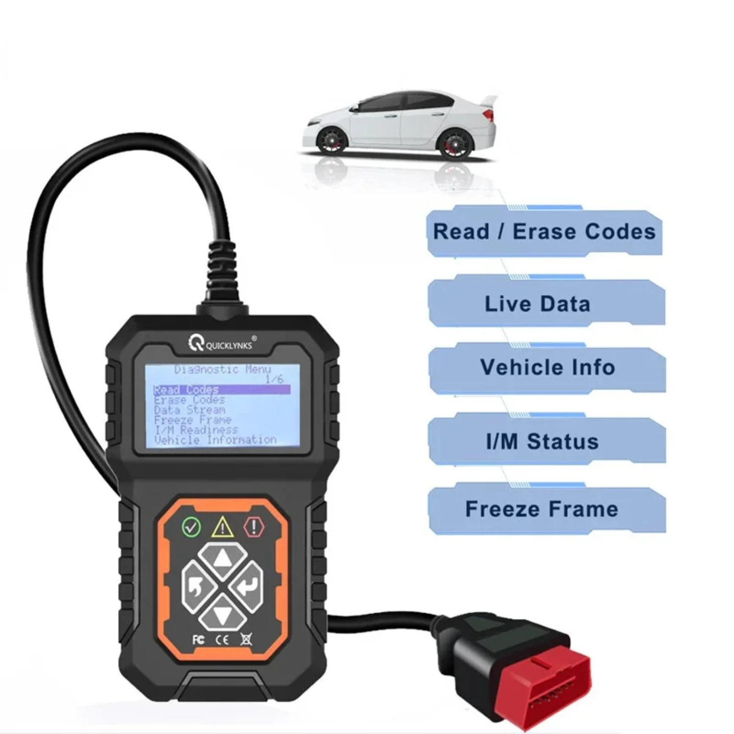 T31 Car Full OBD2/EOBD Scanner Check Auto Engine System Diagnostic Tools Automotive Professional Code Reader Scanner