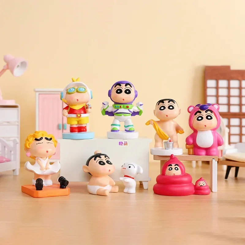 The New Crayon Shin-Chan Goku Trendy Animation Figures Cartoon Style Peripheral Toys Birthday Gift For Girlfriend