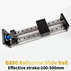 Satışa SXG1204 Kaplin Seyahatli Kayar Tabla 100-500mm SFU1204 Vidalı Lineer Kılavuz MGR12 Nema23 Step Motor için