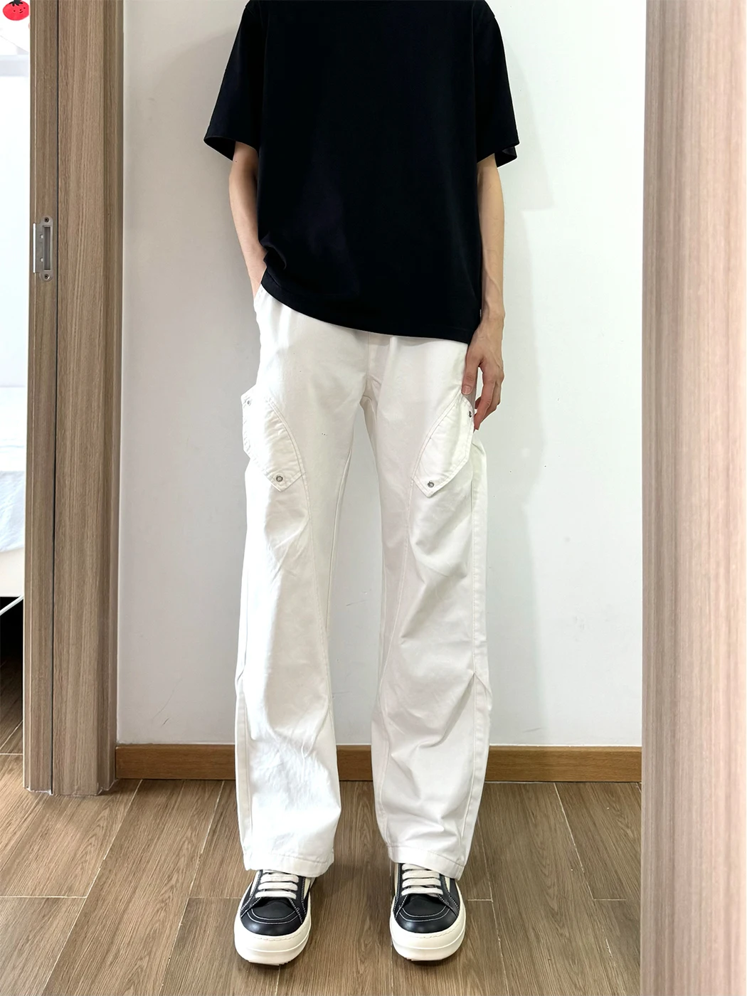 

Qui Dry Ice Silk мужские летние тонкие прямые брюки спецодежды складные солдатские брюки с ножом CleanFit длинные брюки