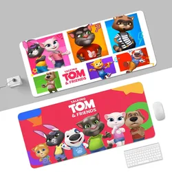 Talking-Tom And Friends Non-slip Lockedge PC Gaming Mouse Pad Gamer Desk Mats Keyboard Pad Mause Pad Muismat for PC Mouse Carpet