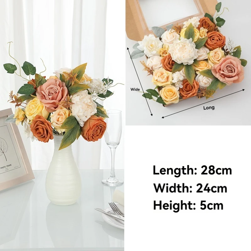 1pcs, Boxed Bubble Rose Pe with Pole Wedding Wedding Decoration Fake Flower Valentine's Day Gift Home Flower Arrangement