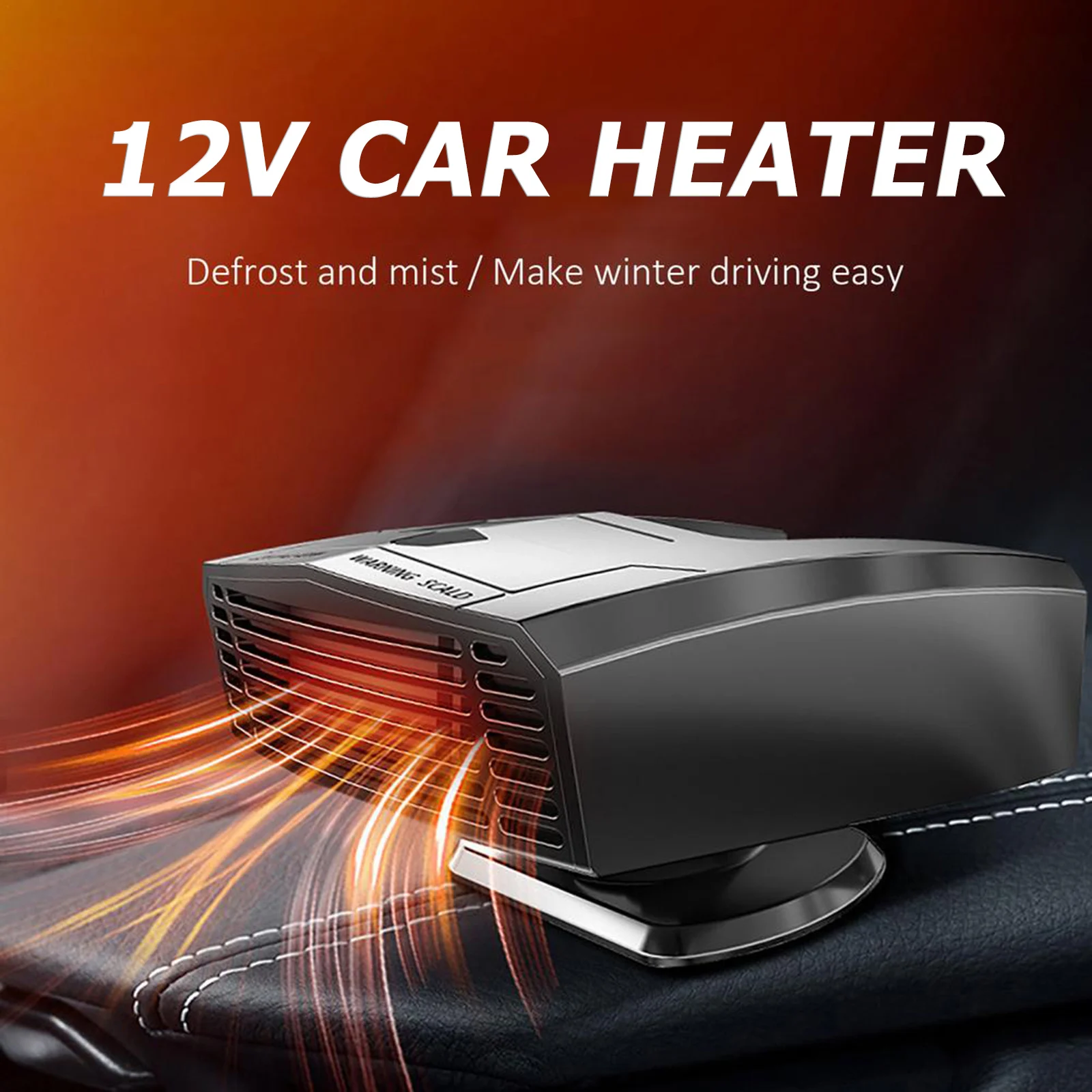 

12V/24V Portable Car Heater Electric Cooling Heating Fan 4 in 1 Electric Dryer Windshield Defogging Demister Defroster 150W/180W