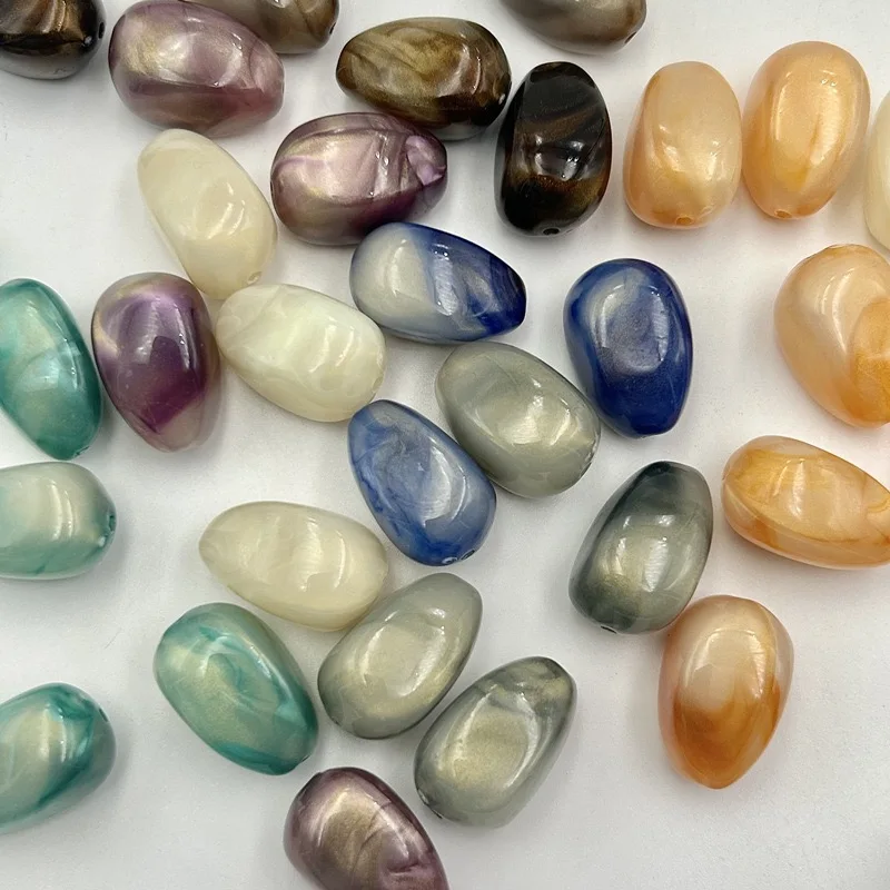 

Free shipping 100pcs/lot color print geometry Irregular shape resin straight hole beads diy jewelry garment accessory