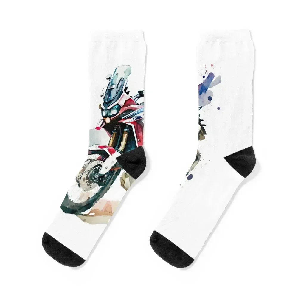 

Africa Twin Socks valentine gift ideas heated floral hiphop Socks Men Women's