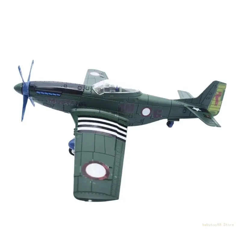 Y4UD Realistisches Flugzeugmodell, DIY-Flugzeug-Bausätze, Miniatur-Kämpfer für Jungen, Geschenk, einfache zufällige