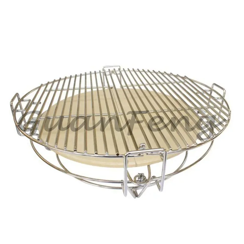 Divide and Conquer Cooking System for 18 Inch Round Kamado BBQ Grill Accessories 18inch 22inch 25inch
