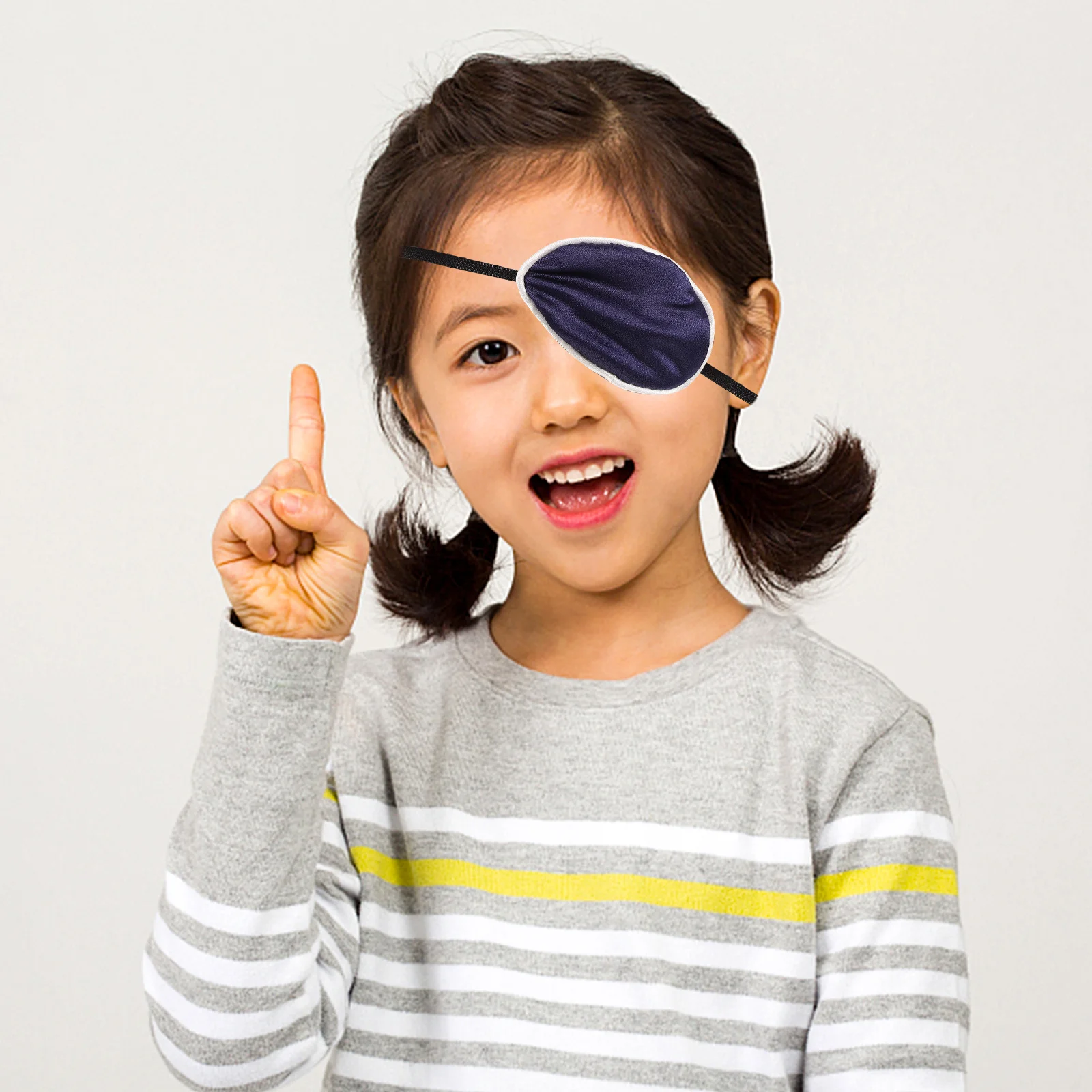 

Silk Single Mask Amblyopia Cover Reusable Patch Satin Patches Adult Lazy Elastic Breathable Comfortable Long Wear