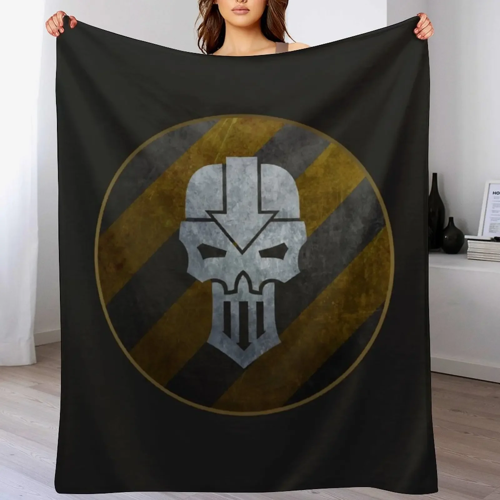 

Iron Warriors Throw Blanket Decorative Throw For Decorative Sofa Flannel Soft Blankets