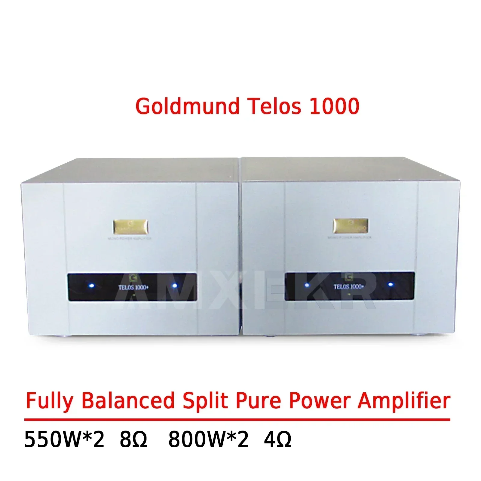 AMXEKR Goldmund Telos 1000 Line 800W*2 Class A and B Fully Balanced Split Pure Post-stage Hifi Power Amplifier