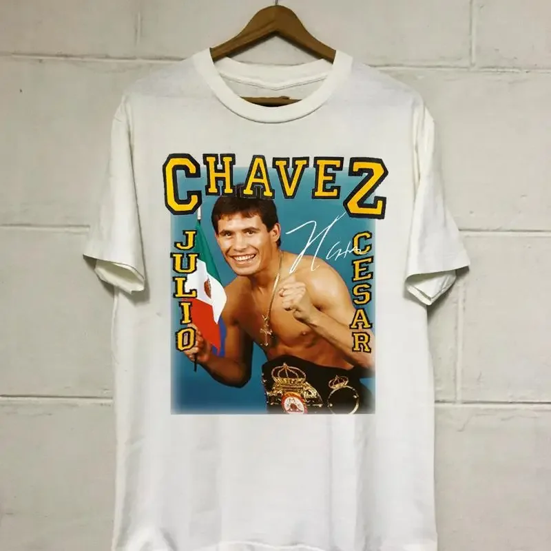 New Julio Cesar Chavez For Fan White All Size T Shirt