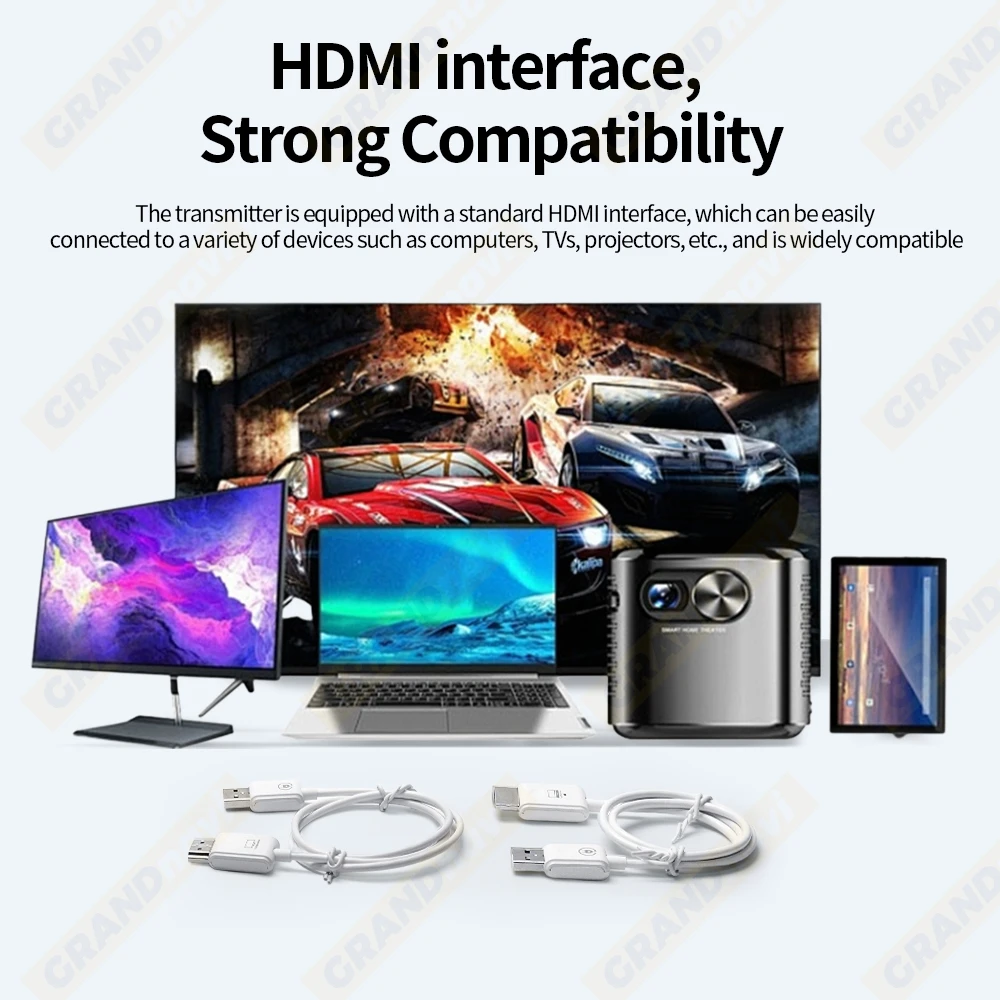 1080P HDMI 50M Sender Empfänger Extender Adapter Kompatibel Kabelloses Audio-Video PS4 Kamera Laptop PC zu Projektor TV ﻿ – Detail 4