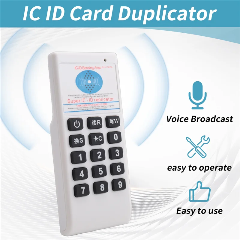 RFID NFC IC Card Reader & Writer +5XT5577 Keychain 125Khz-13.56MHZ Duplicator RFID Smart Card Reader IC ID Duplicator