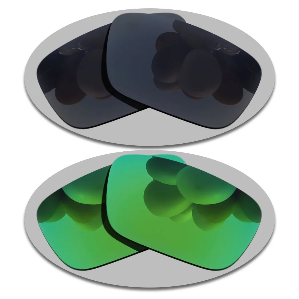 

Grey Black&Green Lenses Replacement For-Oakley Jury Polarized Sunglasses