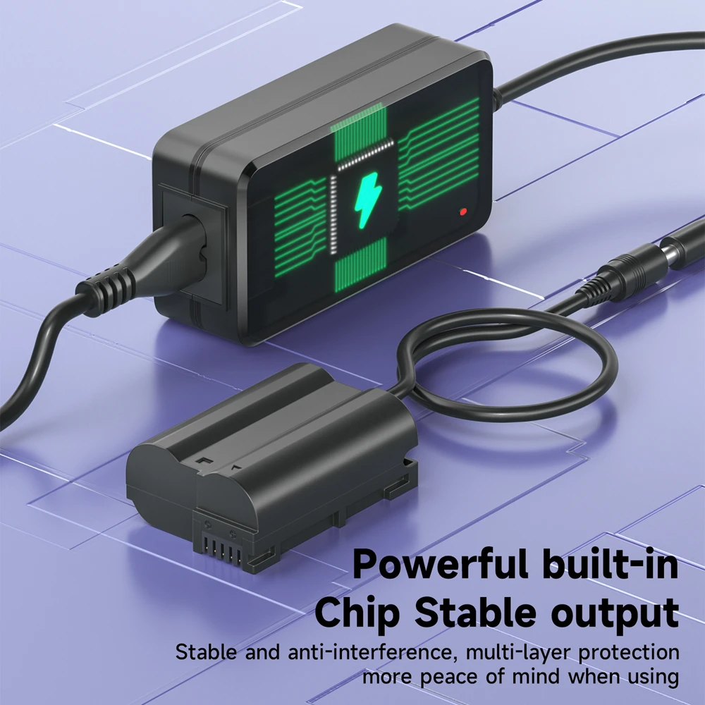 الدمية بطارية محول عدة لكاميرا نيكون ، التيار المتناوب تيار مستمر محول الطاقة ، ل z6 ، z7 ، d500 ، d600 ، d610 ، d750 ، d780 ، d800 ، d810 ، d850 ، z6 ii ، d7000