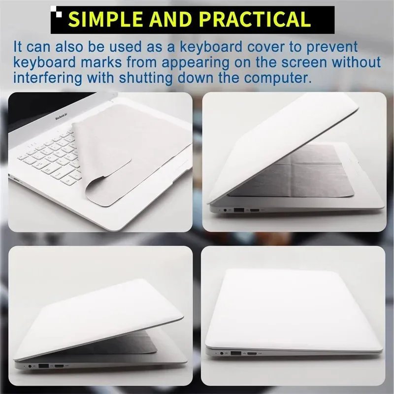 قماش تنظيف من الألياف الدقيقة مع شاشة حماية من بصمة لوحة المفاتيح للوحة المفاتيح ماك بوك قماش مقاوم للغبار Air15 " /15"Pro 13"/14"