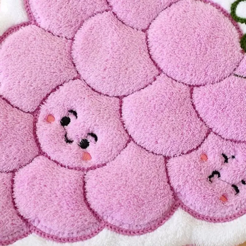 Frucht-Handtuch, Küchen-Absorptions-Reinigungstuch, Hängendes Schnelltrocknendes Korallenfleece-Tuch, Badezimmer-Blumen-Handtuch, Haushaltszubehör – Detail 6