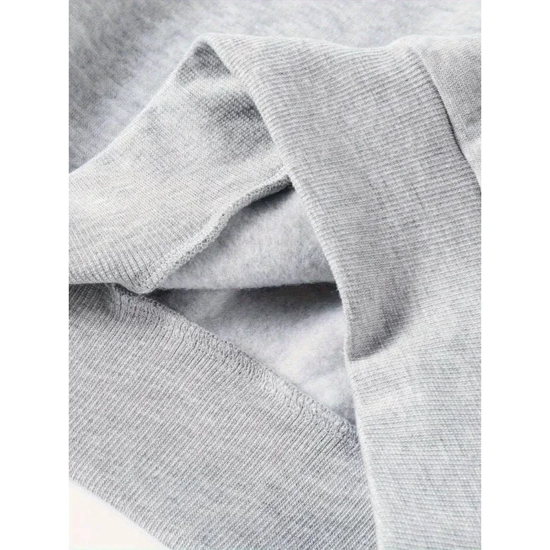 بلوفر نسائي كاجوال للخريف والشتاء فضفاض بطباعة لندن إنجلترا مع قلنسوة برباط وأكمام طويلة دافئة #6