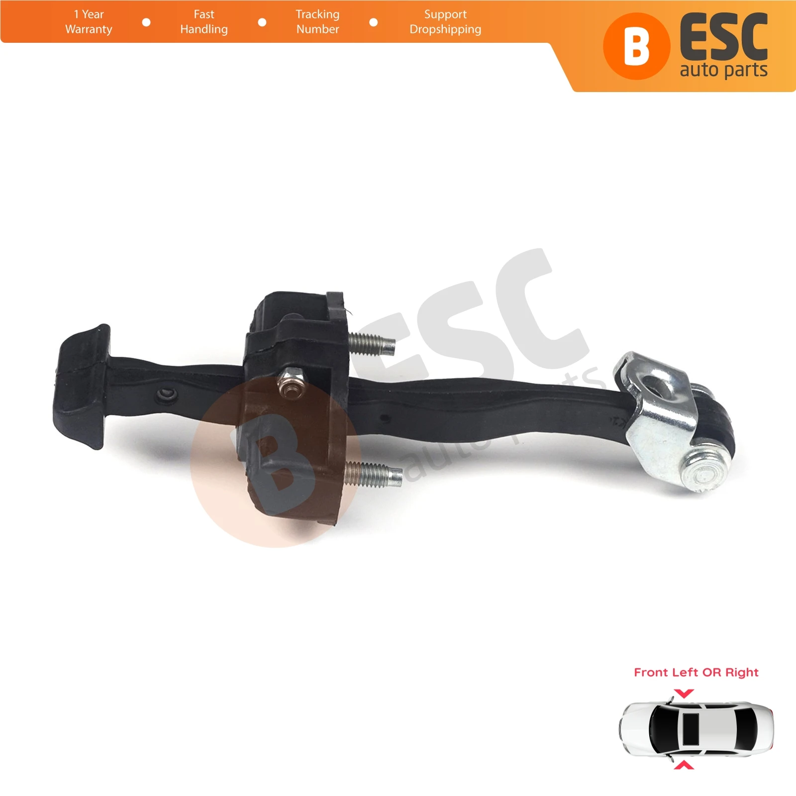 ESC Auto Parts EDP735 Front Door Hinge Stop Check Strap Limiter BM51A23500AA 1714637 for Ford Focus MK3 C346 DYB 2010-2017