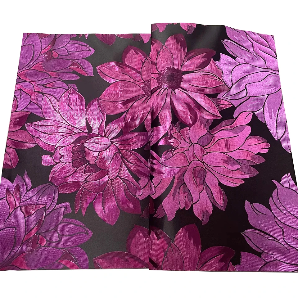 

Luxury 3D Embroidered SEGO Gele Headtie 2.5 Yards - 2PC Nigerian African Head Wrap Set for Women, Wedding, Aso Ebi TXH-18-14