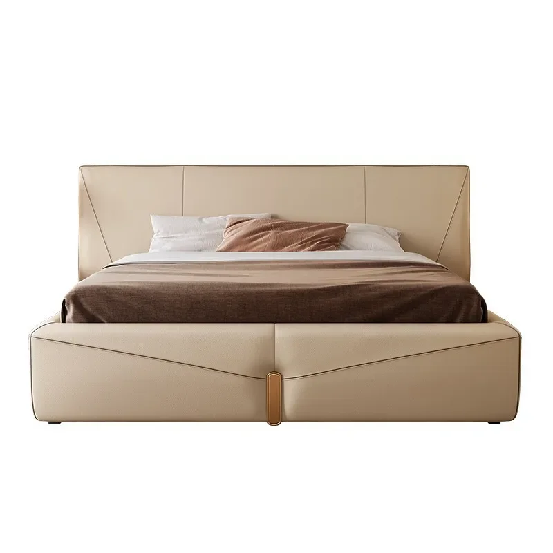 

Modern design high-end double soft bag bed master bedroom villa envelope bed