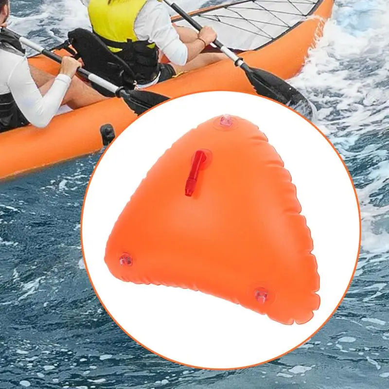 Kayak Floating Bag Life-Saving Float Floating Dry Bag Waterproof Float Bag For Lake Orange Life-Saving Float Bright Orange For