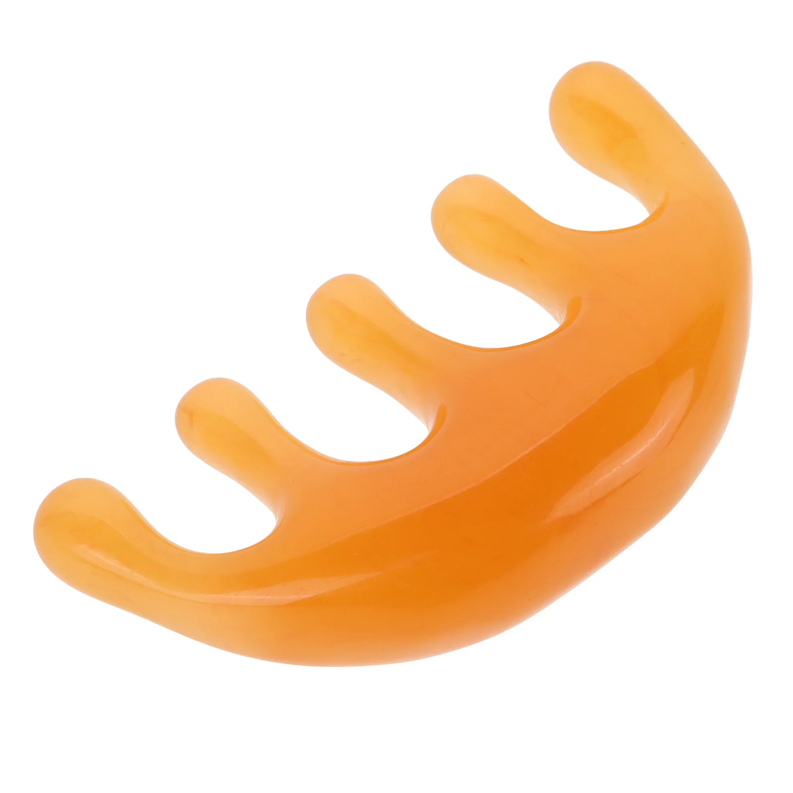 

Beeswax Massage Comb Large 5-Tooth Resin Scraping Scalp Care Headache Relief Portable Gua Tool Wide Tooth Comb Durable