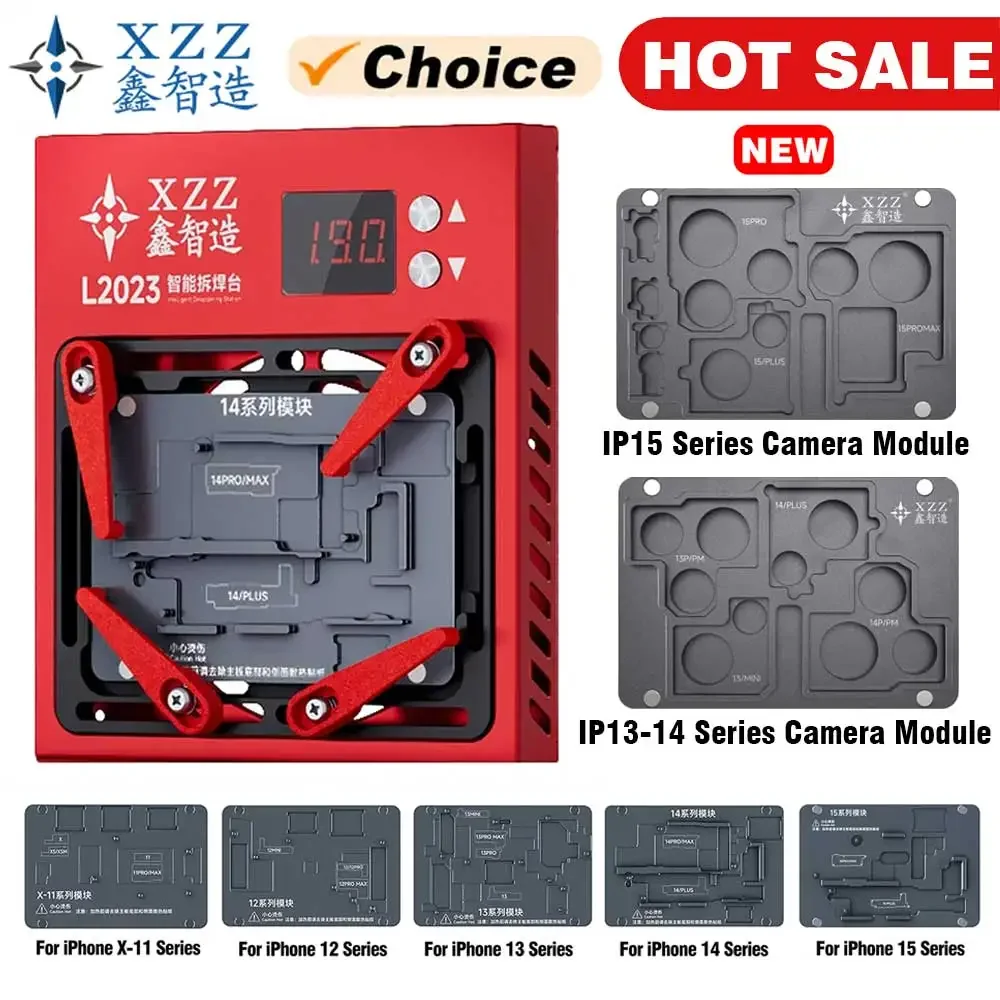 Xinzhizao XZZ L2023 Preheater Desoldering Station for iPhone X - 16PM Android Dot Matrix Motherboard Chip Soldering Repair tools