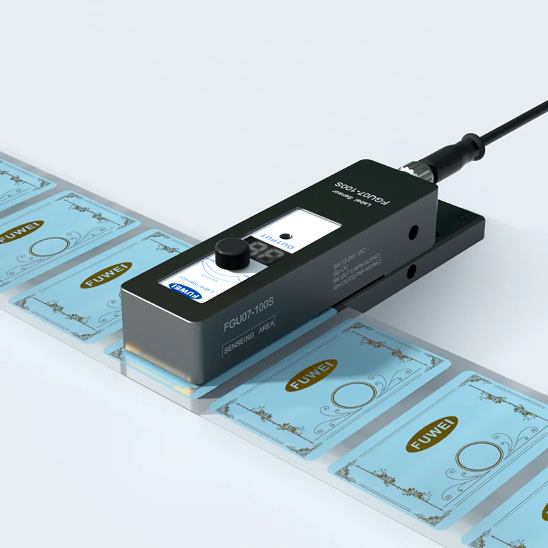 2026  FGU07-100S Capacitive Digital Display Two-digit NPN+PNP Output Automatic Labeling Machine High Speed Transparent Sensor