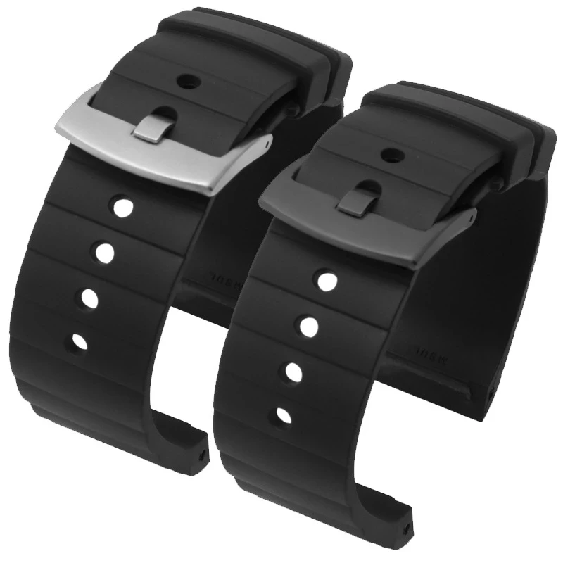 

23mm High quality Watch Band For Cartier Santos 100 Rubber black Watch Strap Men's Women's Silicone accessories bracelet