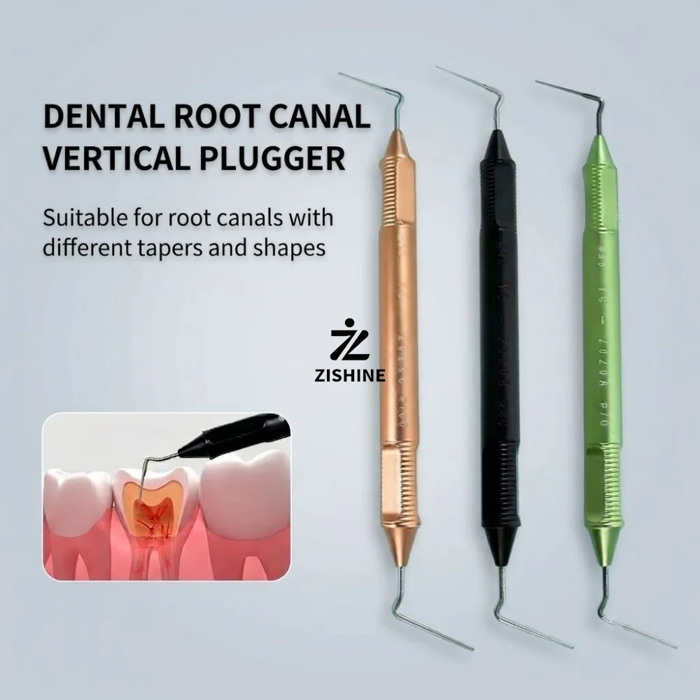 Dental Endodontic Hand Plugger NiTi Stainless Steel Vertical Obturation Plugger 1Pc or 3Pcs Set Root Canal Filling Tool