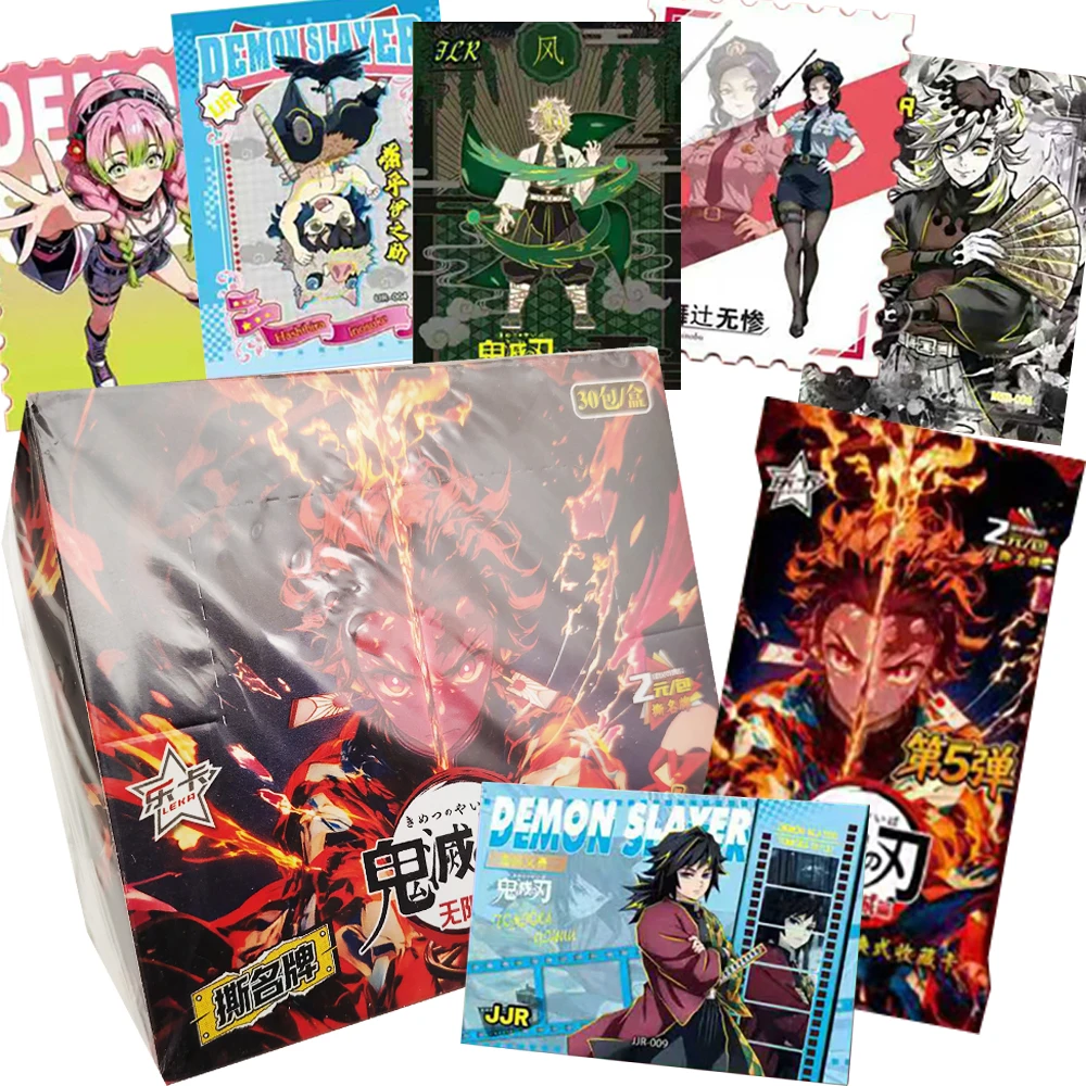 

Hot Blooded Anime Demon Slayer Collection Cards Character Portrait Film Close-up Cards Exquisite Peripheral Toy Gifts for Fans
