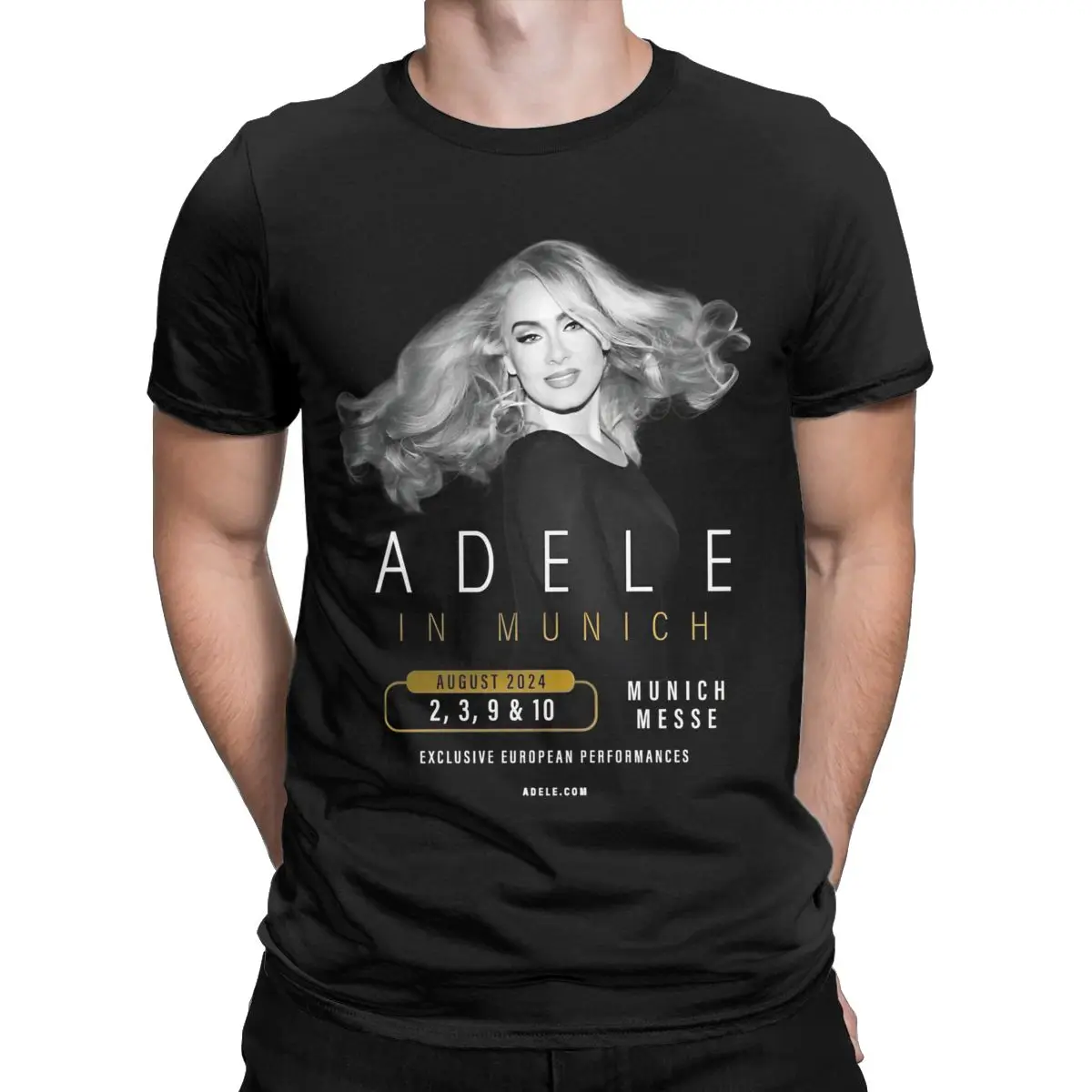 T-Shirt da uomo Adele Tour 2024 incredibile maglietta in cotone 100% manica corta Music Tour Singer T Shirt girocollo abbigliamento taglie forti