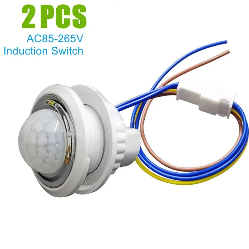 Smart PIR Motion Sensor Light For Switch Ac 110V- 240V Human Body PIR Infrared Detector Auto On Off Smart For Switch Sensor Home